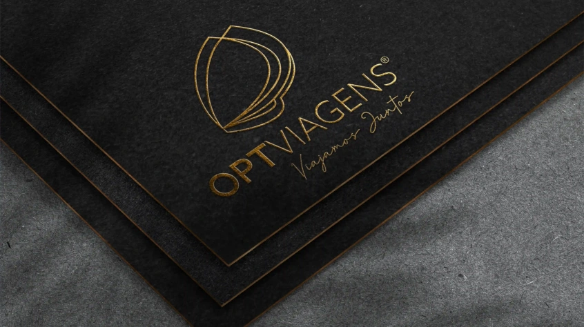 Identidade visual e material promocional OPTViagens