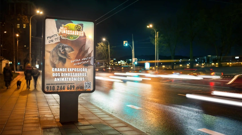 Material promocional Expo Dinossauros