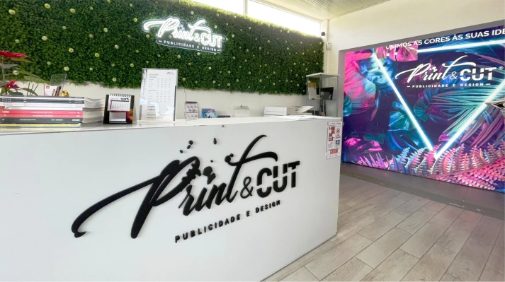 Material promocional e sinalização para eventos